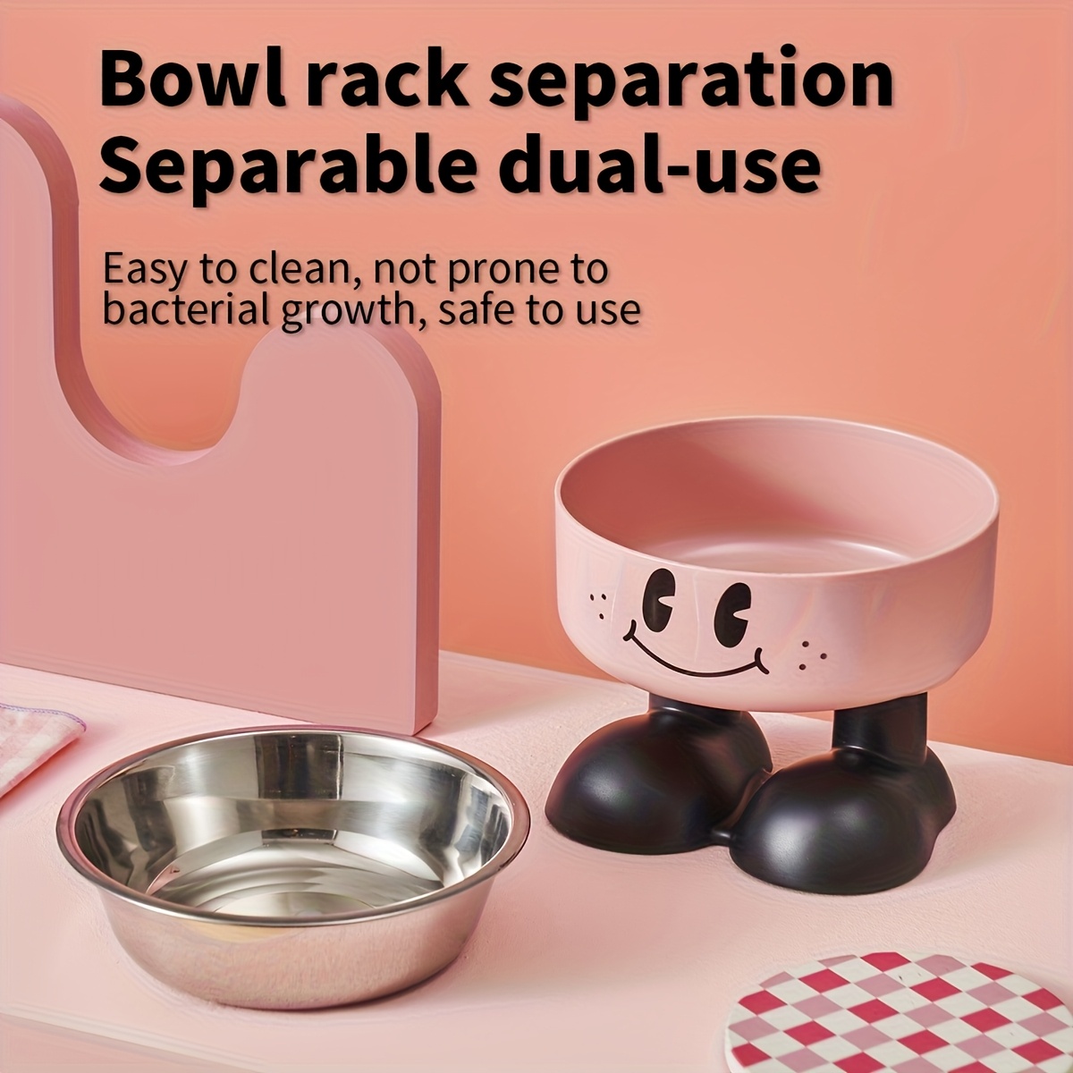 elevated stainless steel pet bowl anti tip non slip high   food and water dish for kittens and puppies Product details 8
