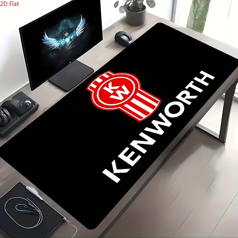 TEMU 2d Flat, 1pc Kenworth Themed Desktop Mat For Gaming Office Nice Gift For Vehicle Fans Gamers