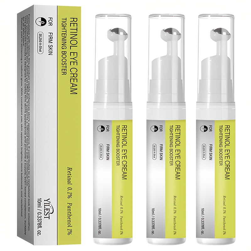 3pcs Firming Eye Cream |, Lift Wrinkles, Improve Skin Elasticity, Smooth Texture, | , Eye Highlight