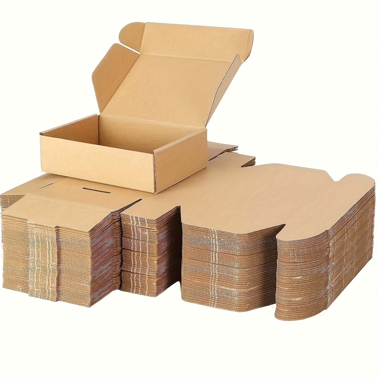   60pcs 7 87x5 51x1 57in mailer shipping box packing box corrugated cardboard   layer extra hard corrugated paper box details 6