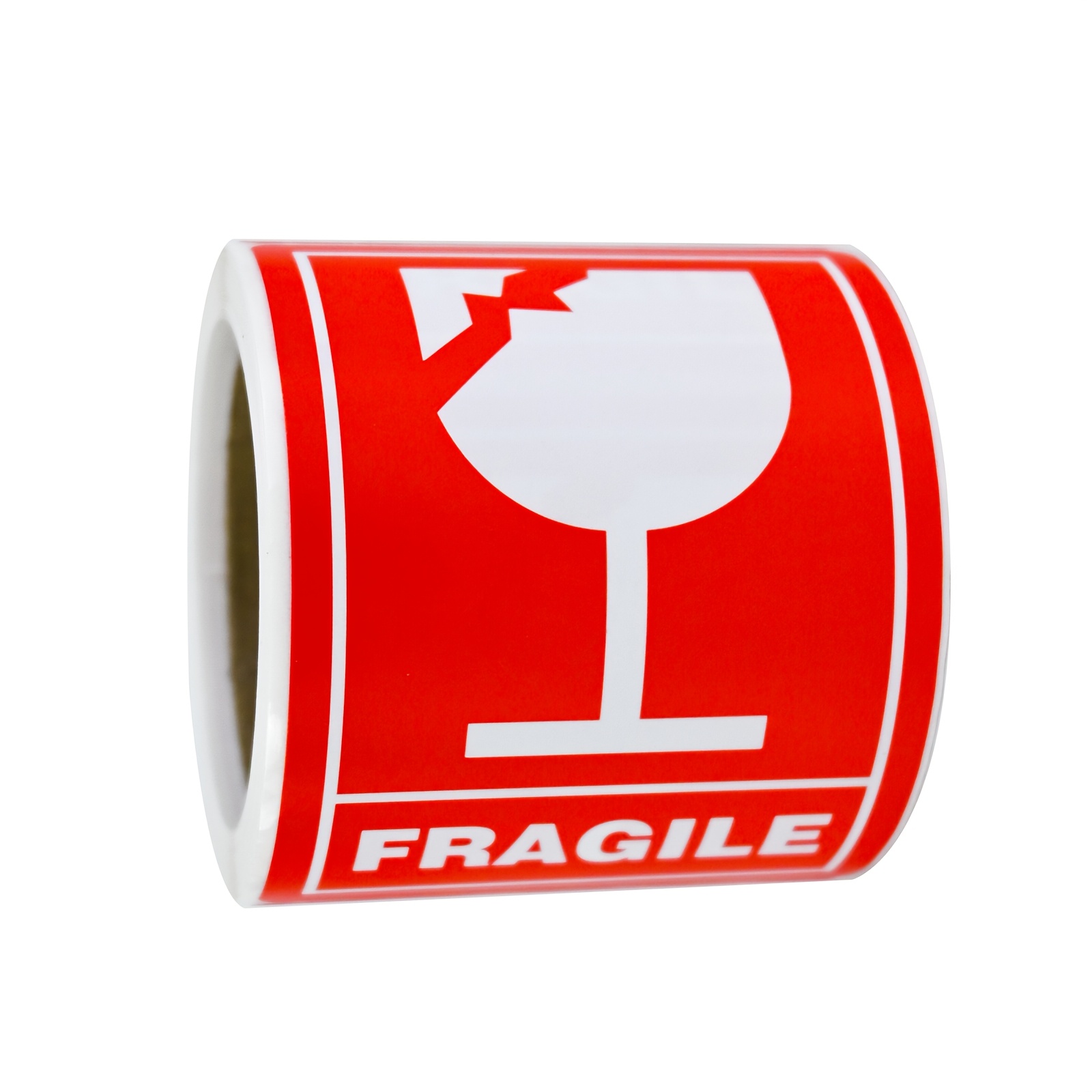 TEMU 100/200pcs 2*3 Fragile Handle With Care Transport Warehouse Storage Warning Stickers, Warning Box Packaging, Transport Self-adhesive Labels,