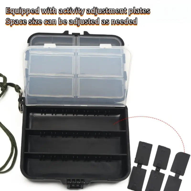Multi compartment Storage Box Double sided Fishing Tackle - Temu