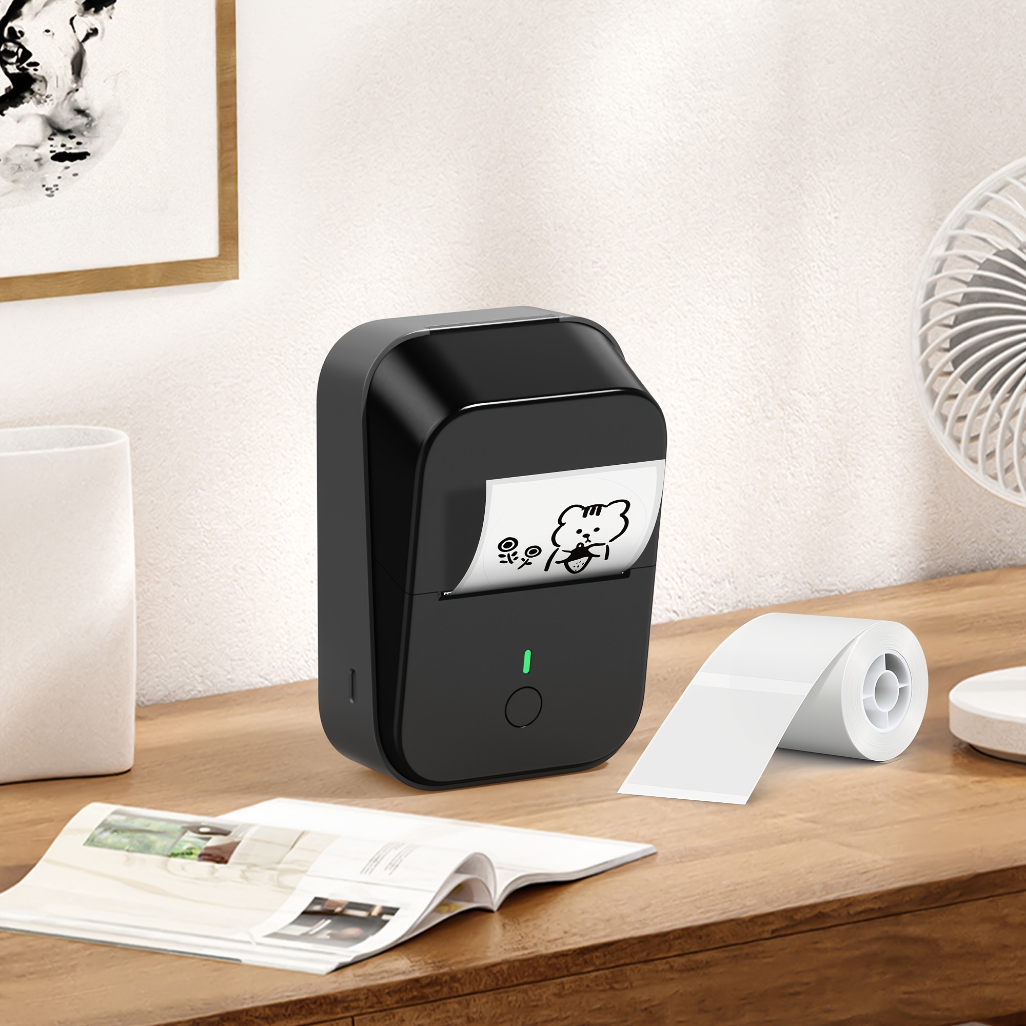 E-shop PM260A Etikettendrucker, tragbarer Etikettendrucker für Kleinunternehmen, Büro | Adressendruck, Handgerät, kompaktes Design, Thermodruck,