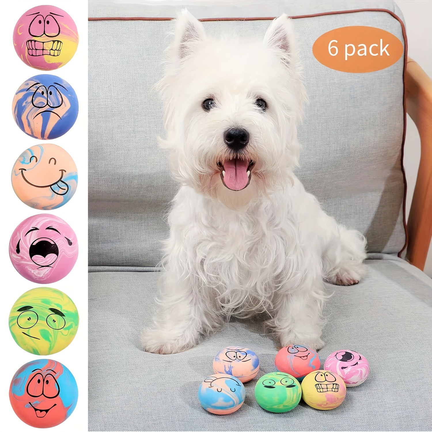 Hundespielzeug 3er-Set 2-in-1 Mit Quietschfunktion & Stachelball Innen – Löwe, Bär, Affe, Aus Ungiftigem Material