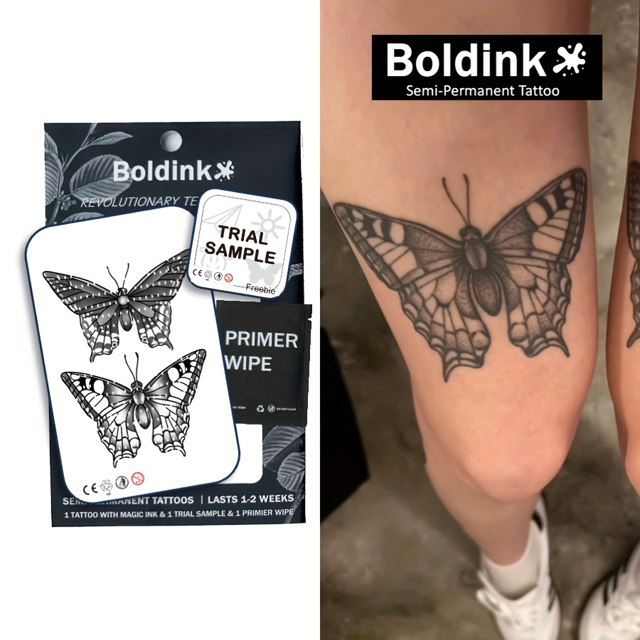 

Boldink Revolutionary Semi-permanent Stickers: Painless, Long-lasting, Easy To Apply, And Plant-based - Perfect For Temporary Body Art