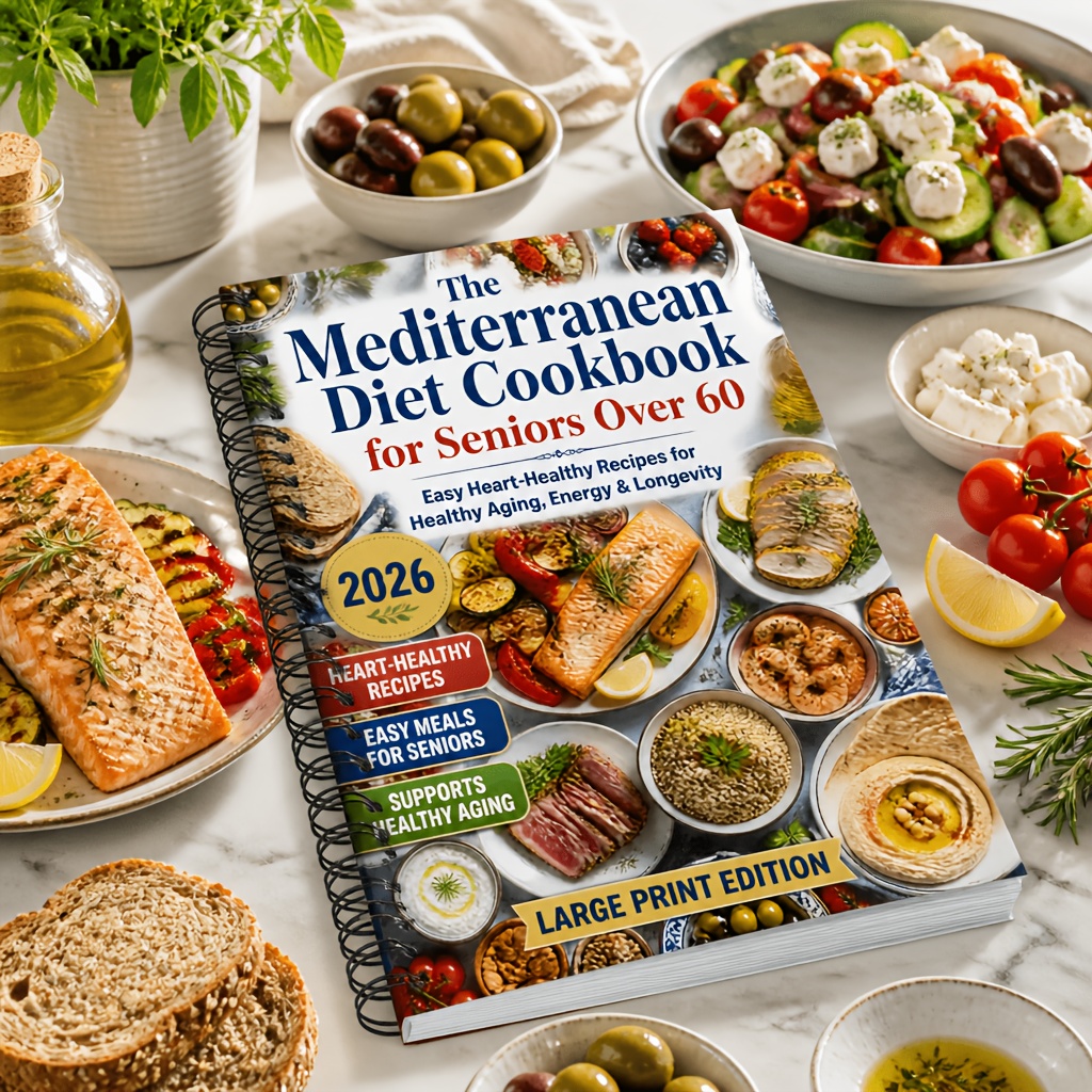 TEMU The Mediterranean Diet Cookbook For Seniors Over 60easy Heart-healthy Recipes For Healthy Aging, Energy & Longevity
