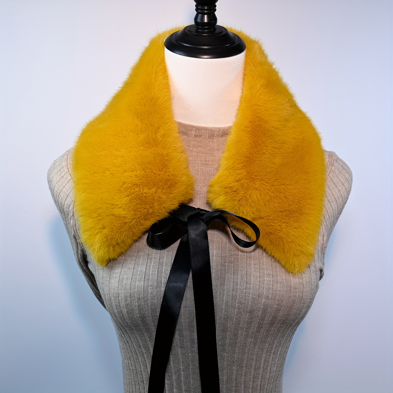 TEMU 1pc Women's Elegant Fashion Neck Scarf, Elegant Solid Color Shoulder Pad, Detachable Collar, Casual Wear