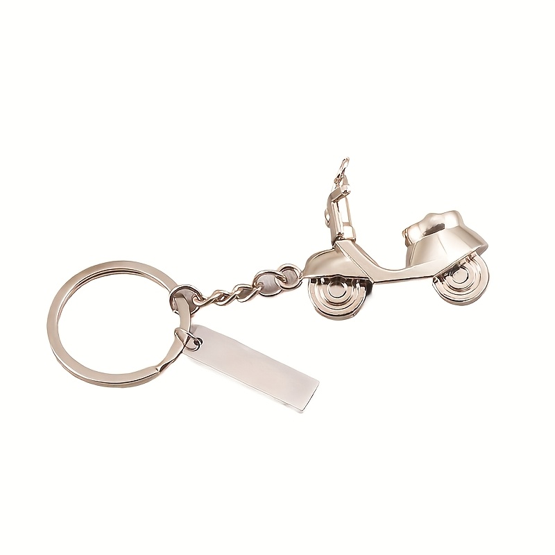 TEMU A Custom Keychain Featuring A Creative And Exquisite Motorcycle Design, For Engraving Names, Slogans, , And Dates. Perfect For Birthdays, Family