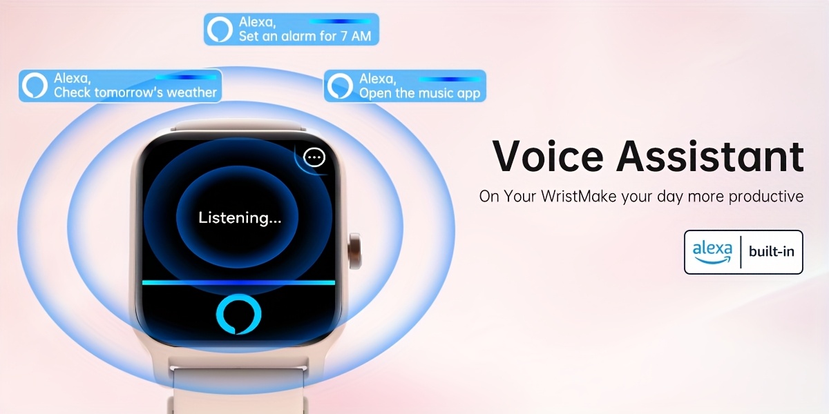 mothers day gift   womens smart watch mens wireless calling 1 8 inch hd touchscreen fitness   100 sports   built in alexa smartwatch suitable for iphone and   Product details 7
