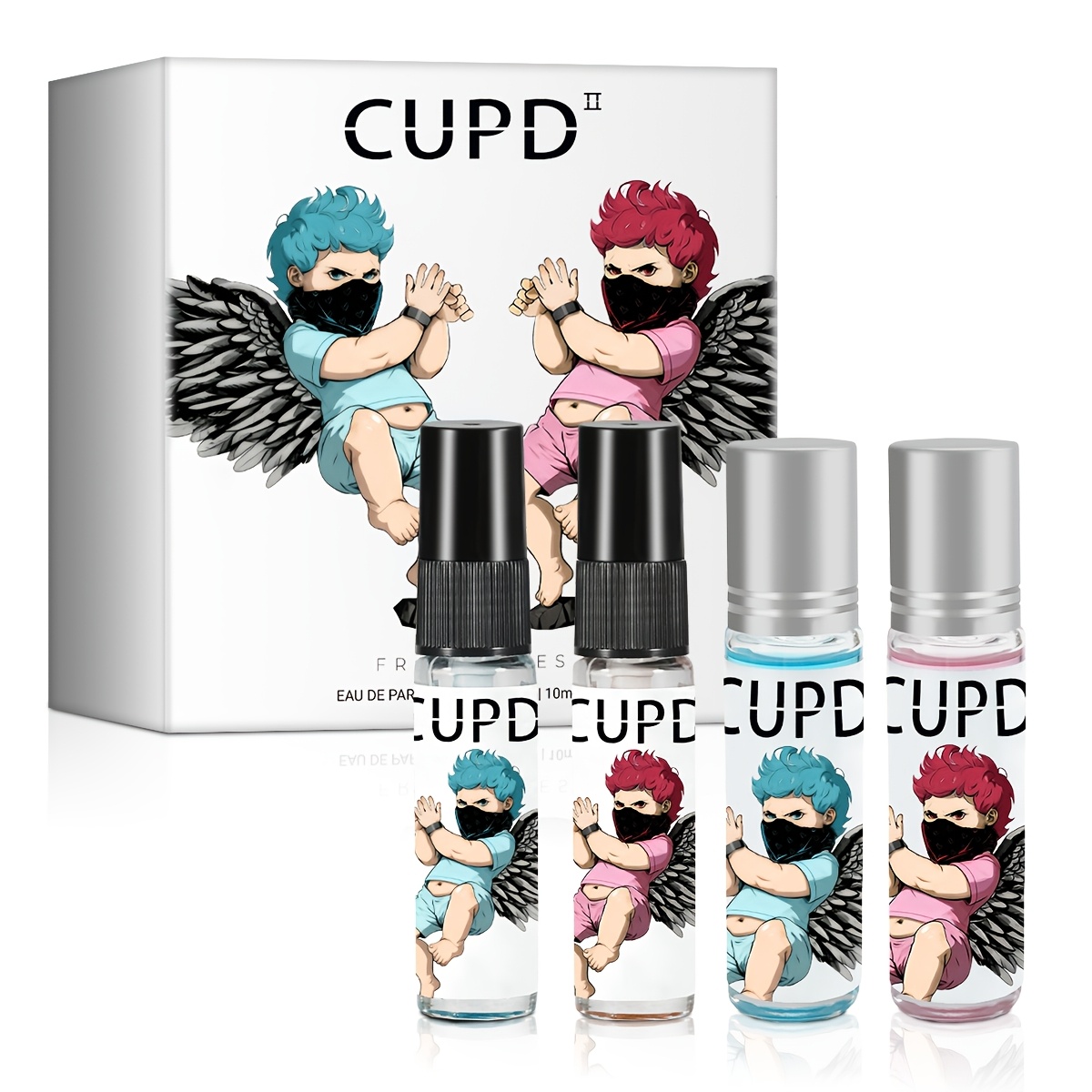 60ml Cupid Premium Men's Cologne Spray, & Lemon Top, Violet & Rose Middle, Fragrances, Daily Date Perfume Must Have, Ideal Birthday Festival Weding Souvenirs Gift For Him For Friend