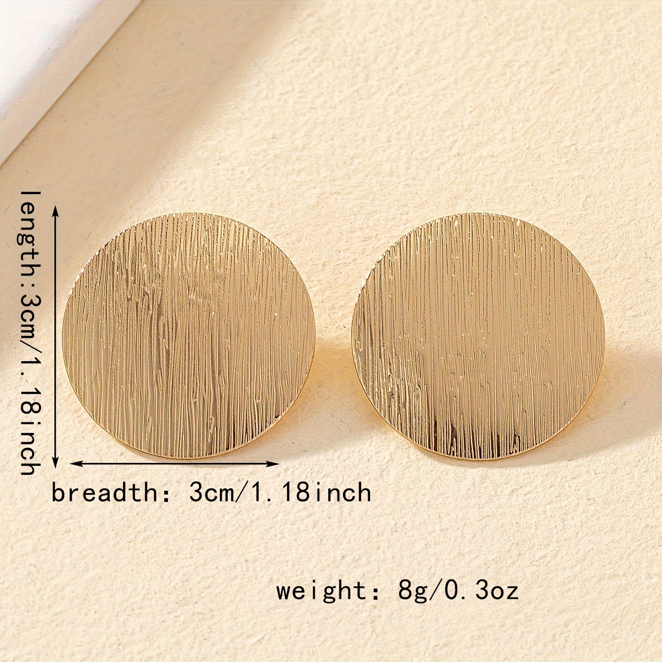 Round Stud Earring Jewelry Accessary
