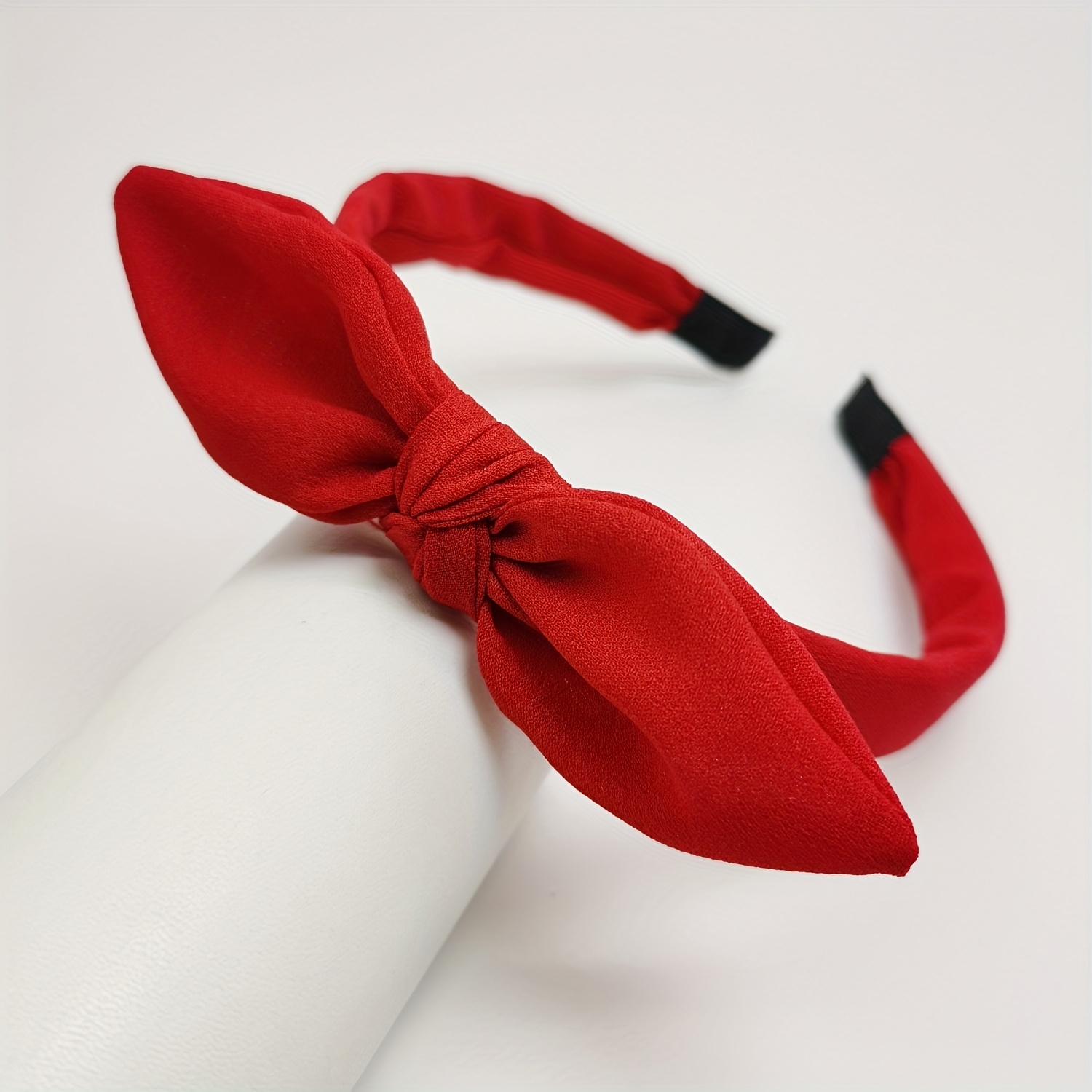 Image of Chic Fluorescent Bunny Ears Headband - Cute & Simple Polyester Hair Accessory For Women, Perfect For Easter, Valentine's Day, Birthdays & New Year Celebrations
