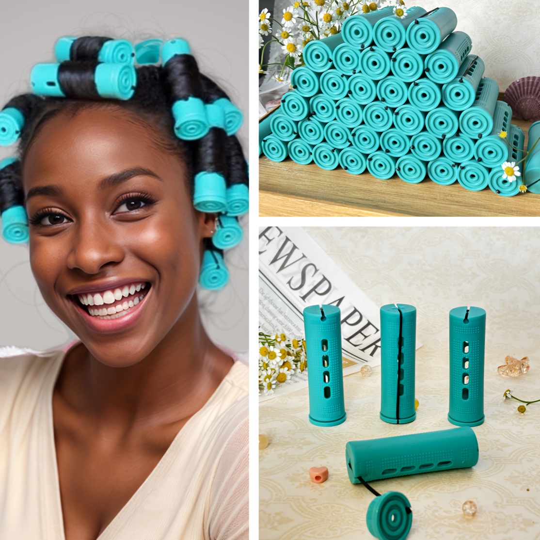 

1 Set Perm - Curlers , Diy For , Curlers For Long, , , Hairdressing Accessories