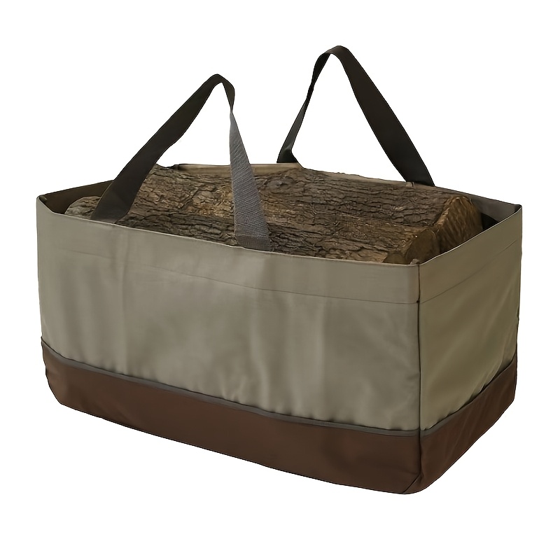 Portable Firewood Storage Bag, Durable Oxford Cloth Tool Pouch