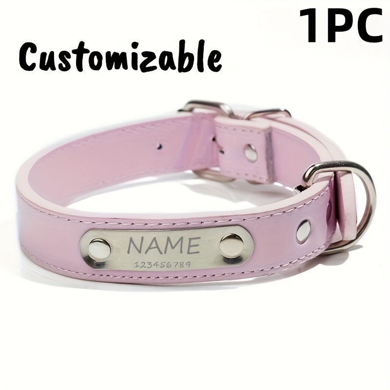 Personalisiertes Hundehalsband Mit Namensgravur – Verstellbar Für Kleine & Mittlere Hunde, 9 Farben