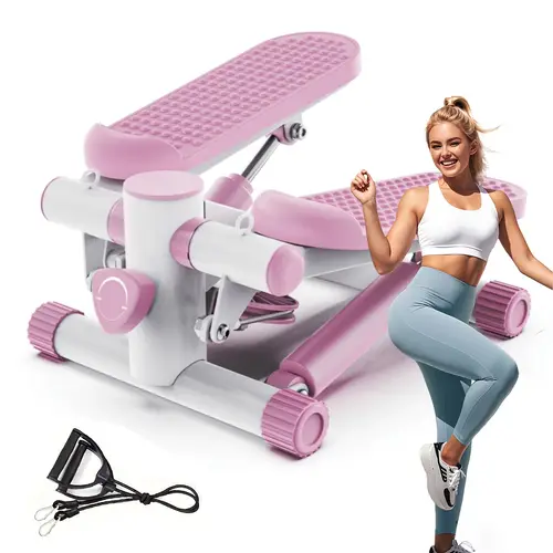 mini steppers for exercise at home stair stepper with bands stepper with 300lbs loading capacity portable under desk stepper workout 220 lbs weight capacity exercise equipment for full body without battery