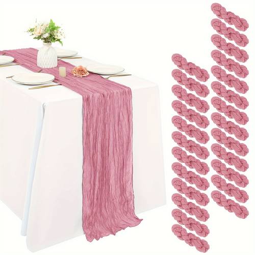 25 pcs black cheesecloth table runner 10ft rustic gauze table runner 20 120 inch for wedding bridal baby shower banquet dining table decoration romantic table runner boho multiple colors for weddings graduation season events entertain guest