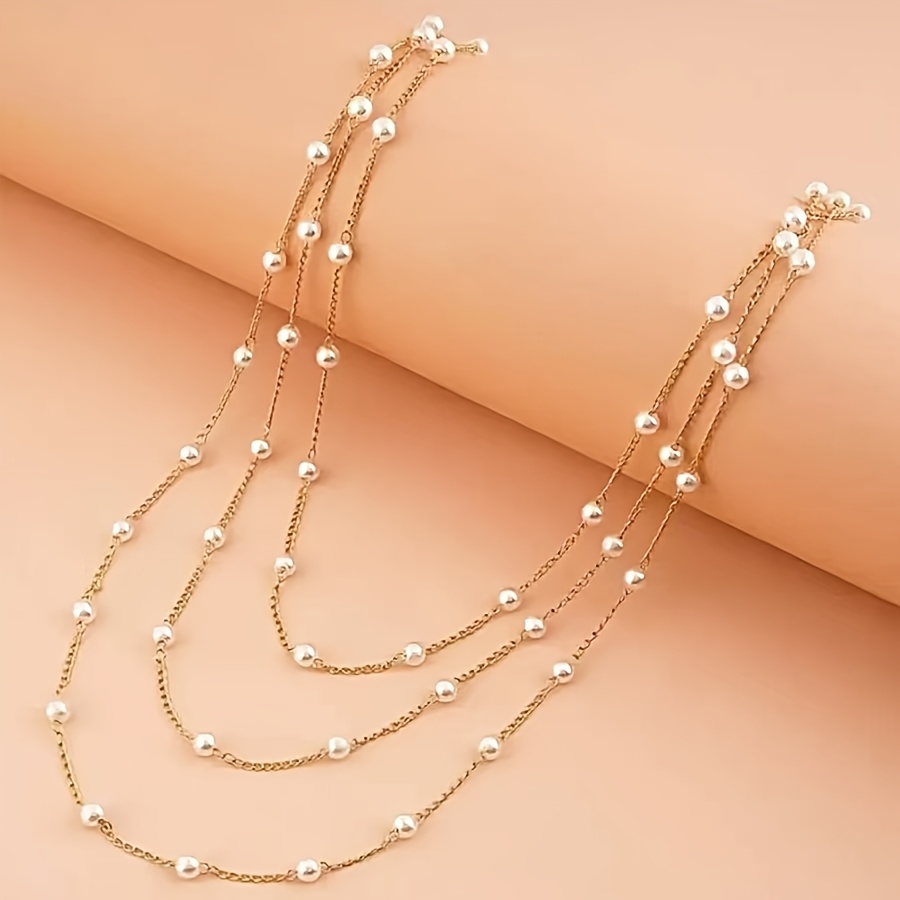 Women's Multi-Layer Chain Necklace, Minimalist Elegant Style