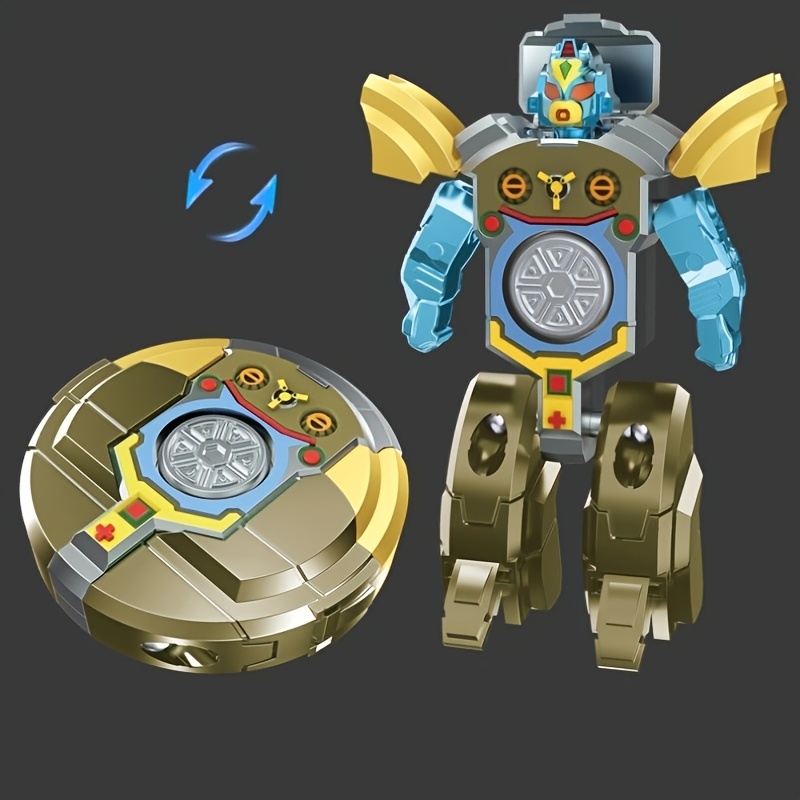 Transformers: Miniature Creative Toy, Transformable for Man, Desktop Ornament, Relax, Cool, Two-in-One Finger Spinner, Creative Birthday Gift