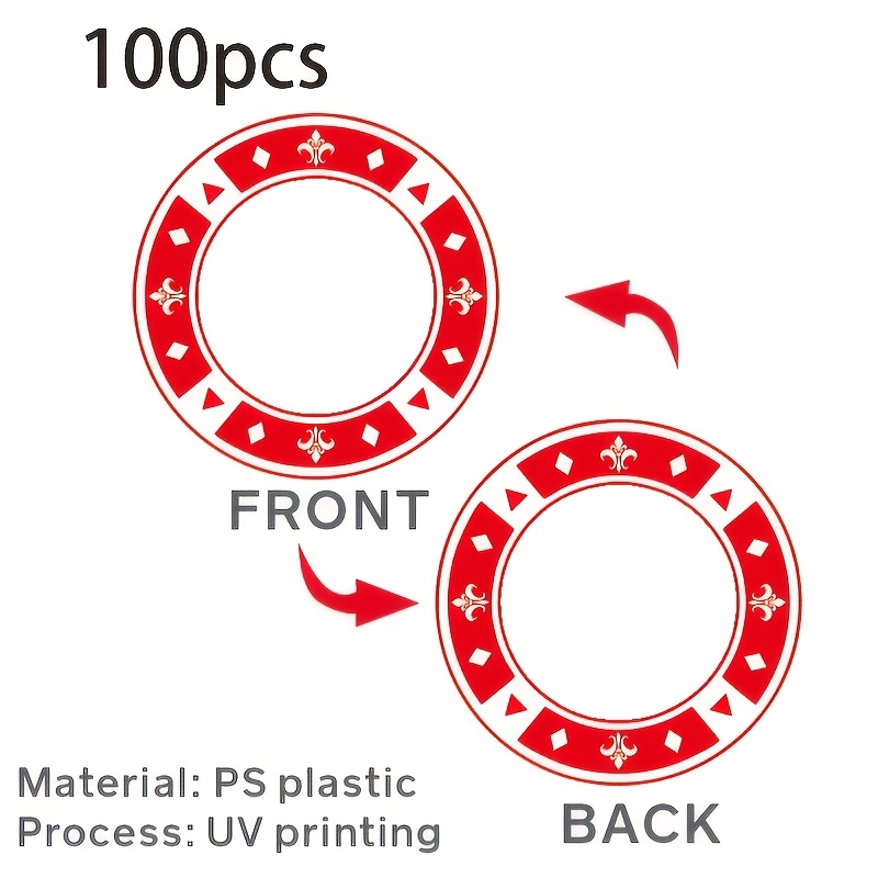 TEMU 100pcs Personalized Custom Colorful Round Coin Medals, Custom Print Your Design Pattern, Ps Material 3.7cm Round Plastic , Sturdy And Durable,