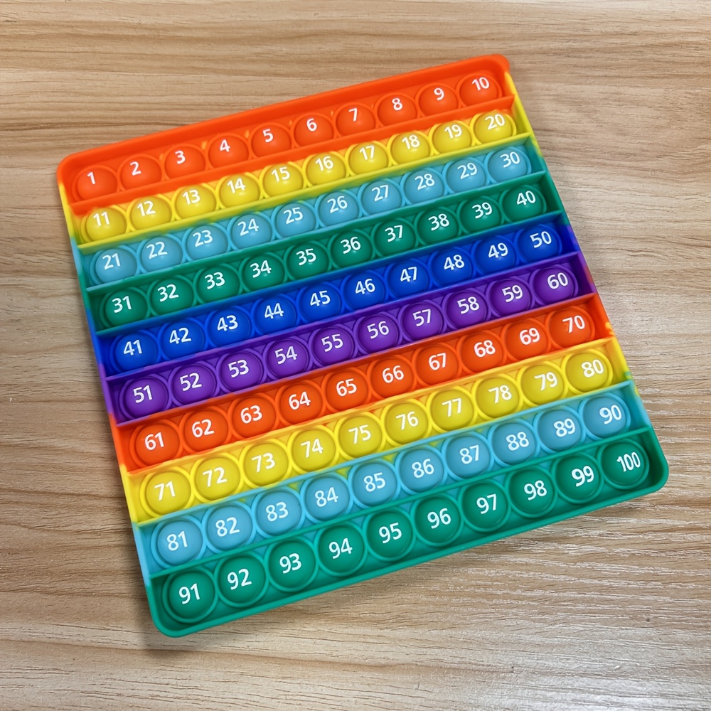 Números del 1-100 Juguetes sensoriales de juegos de matemático,  juguete educativo de aprendizaje para niños de jardín de inf