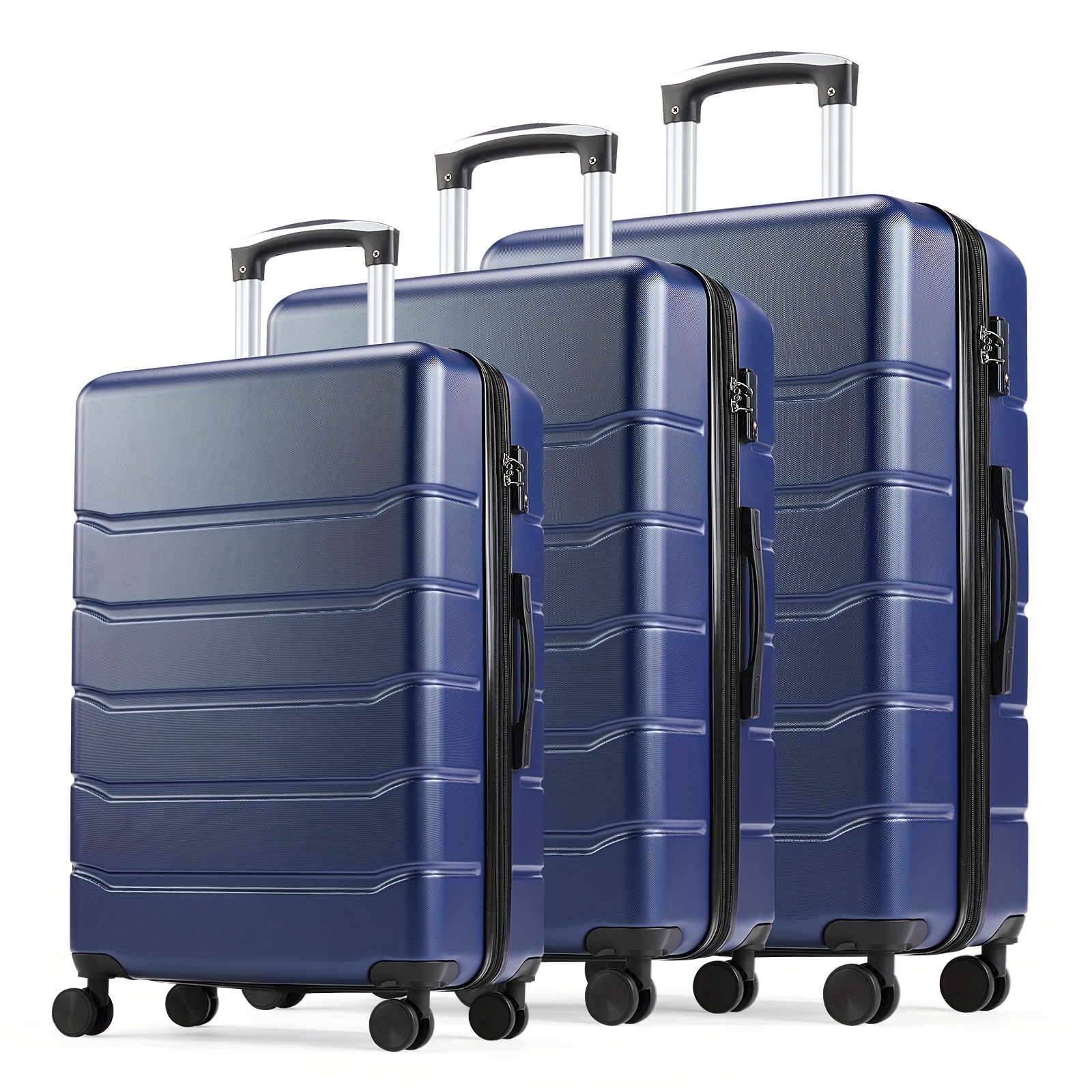 

20-inch Luggage, Carry On Luggage With Spinner Wheels And Built-in , Lightweight Suitcase For Travel, Carry-on 20", Blue