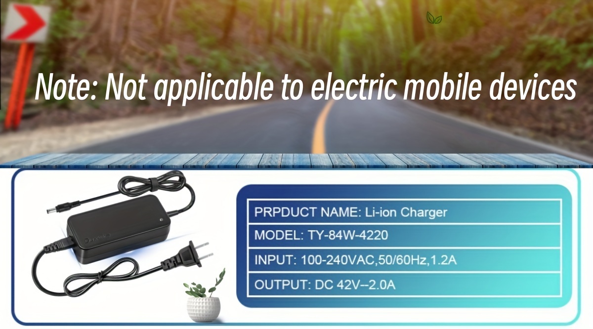 Batterie Trottinette électrique Chargeur De 36V Batterie 42 V 2 A Pour Hoverboard, Scooter électrique Chargeur Draisienne Moovway