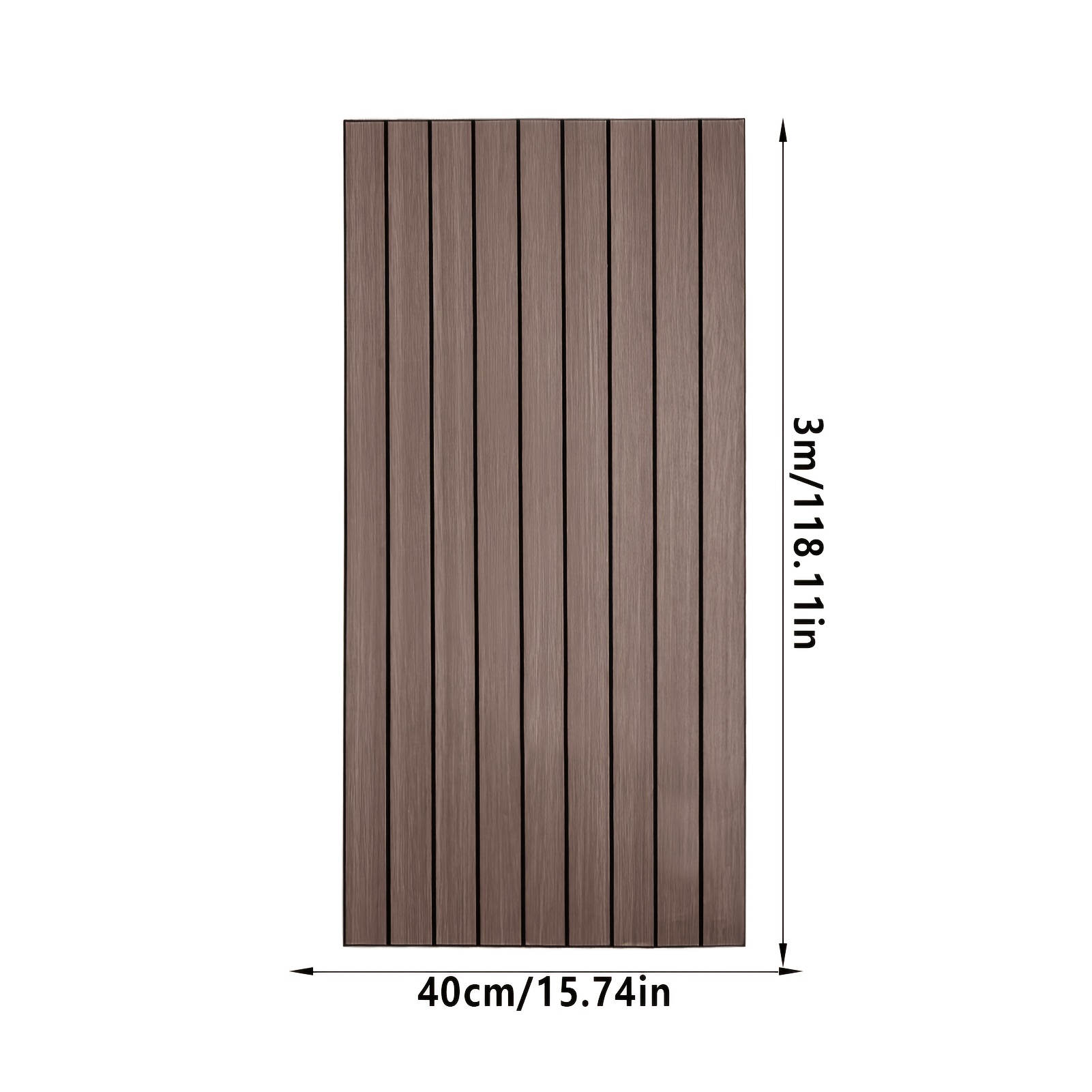 40cm*300cm/60cm*300cm Grille Wall Stickers Living Room Tv Background Wall Decoration Wood Grain And Convex Grid Wallpaper Self-adhesive Wall Stickers