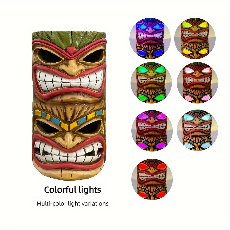 Image of 1pc Solar Outdoor Statue Light, Warm White Light/colorful Slow Flash Ambient Light, Suitable For Patio, Lawn, Garden, Balcony, Pond, Tabletop, Halloween, Christmas Holiday Gift For