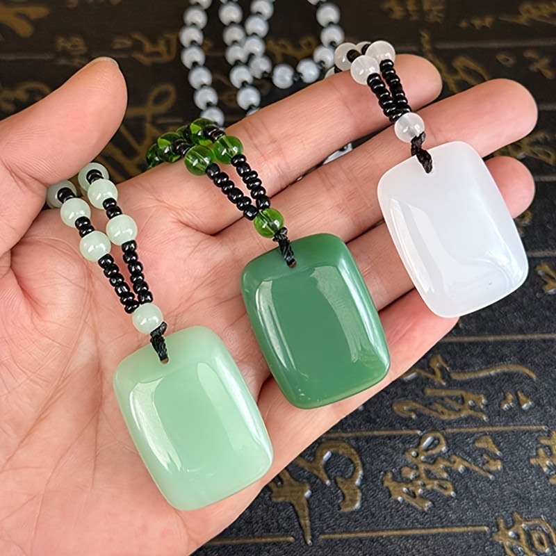 Natural Stone Pendant in Retro Ethnic Style