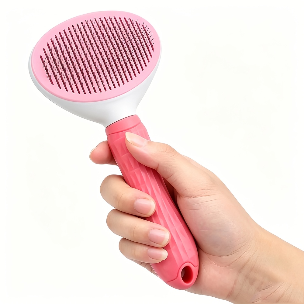 Dog Brush, Cat Brush, Dog Brush For Shedding, Self Cleaning Pet Brush For Grooming Long Short Haired Dog Cats, Cat Brushes For Indoor Cats, For Rabbit Remove Loose Fur And