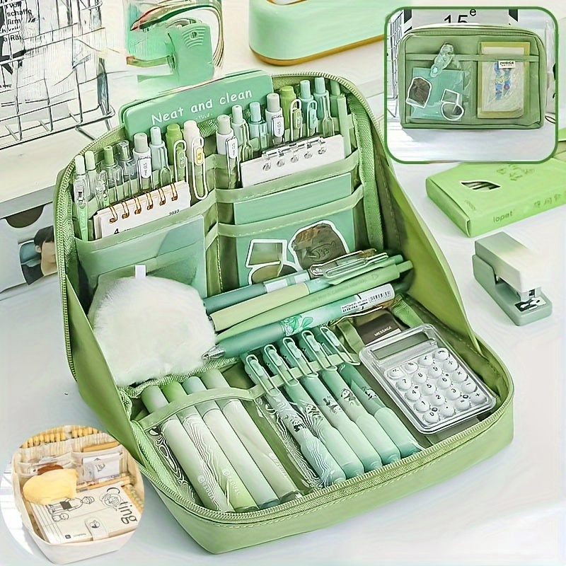 

1pc Large Capacity Pencil Case, Cute Pen Bag, Stationery Storage Bag, Simple Pencil Case, School Supplies