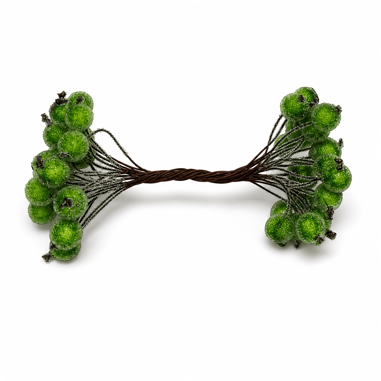TEMU realistici verde scuro con , 20 pezzi di decorativi a testa, adatti per ghirlande natalizie, confezioni regalo, ghirlande, centrotavola e