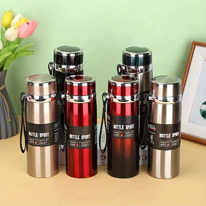 

27.05oz Steel Portable Insulated Cup, Large Capacity Water Bottle For Outdoor Camping Travel