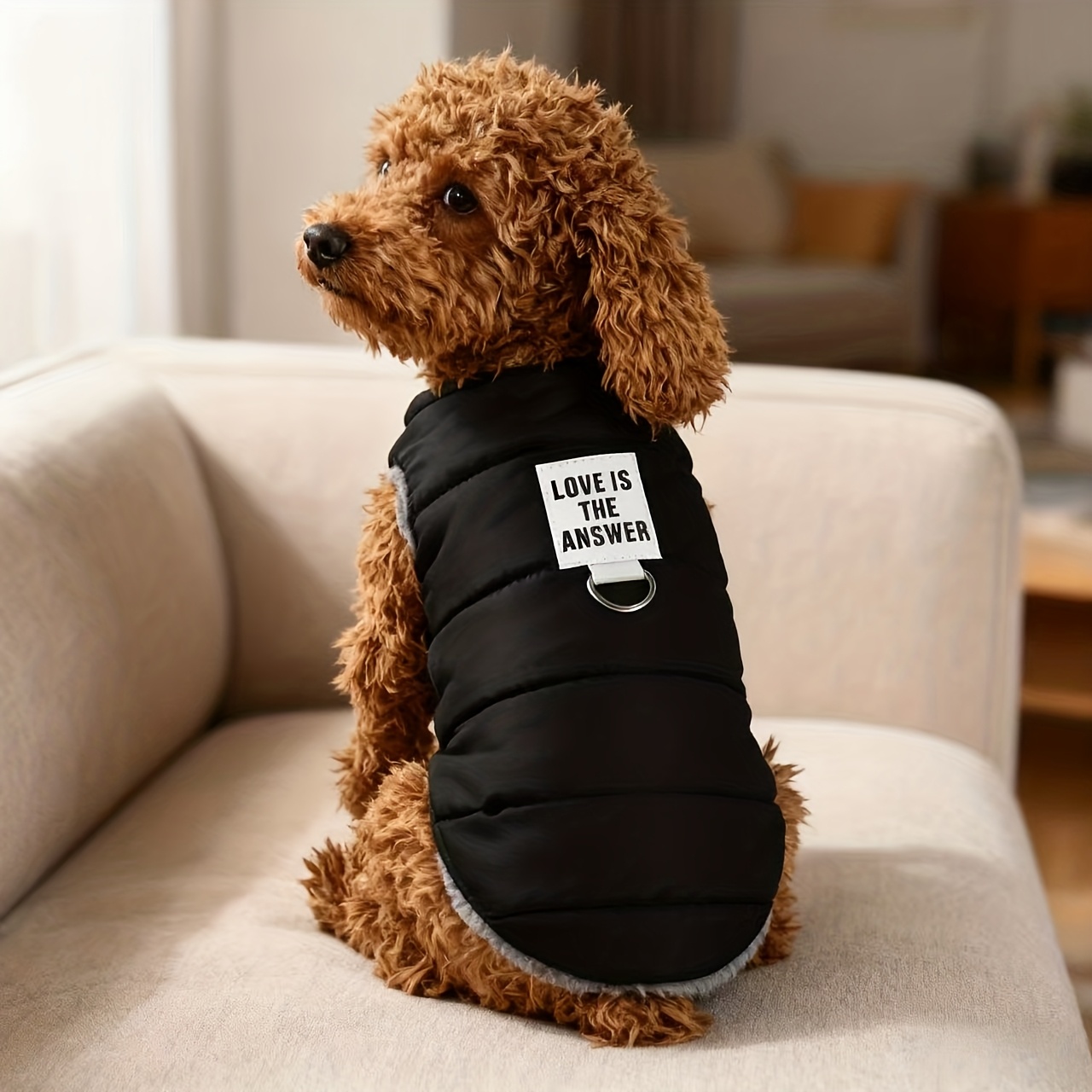 TEMU Cold-proof Warm Fleece Clothing, Winter Teddy Bichon Pet Vest, Thick And Stain-resistant, Suitable For Small To Medium Cats And Dogs, With For