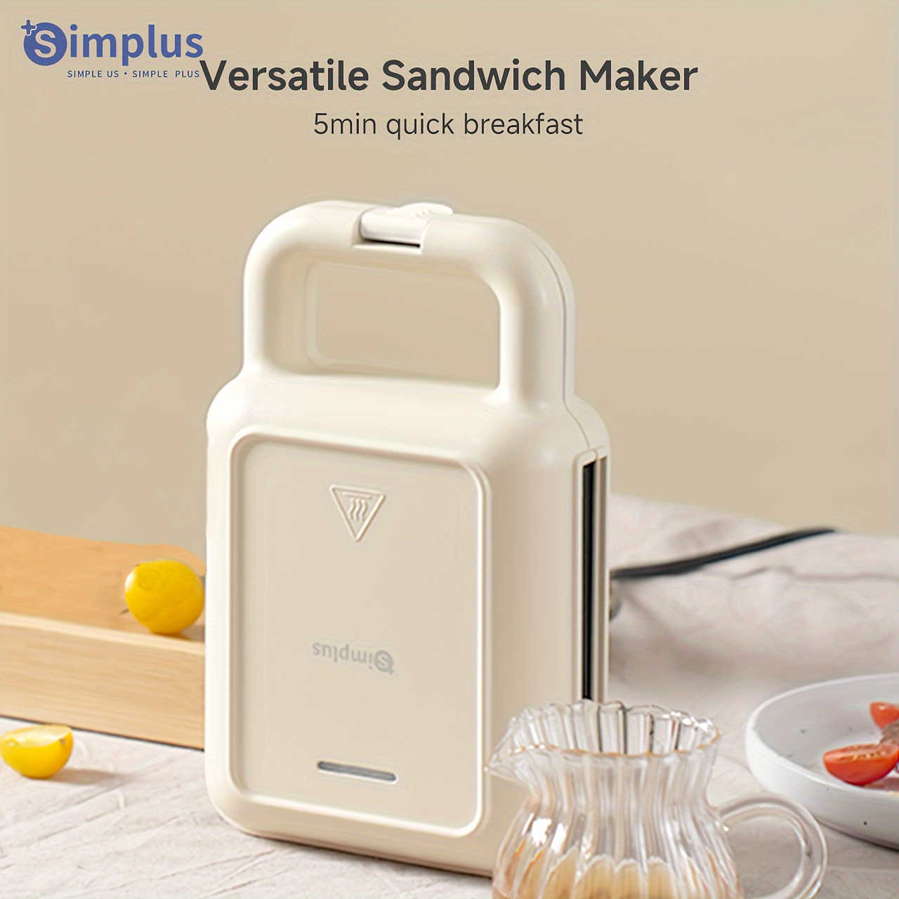 

Simplus , 650w High Power, Double-sided , Coating, Multifunctional For Dishes, With Press-down Control, For Home Use, 110-130v Us Plug