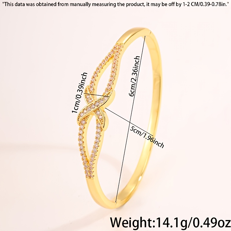 2pcs Bamboo Joint Row Inlaid Copper Unisex Bracelet Set