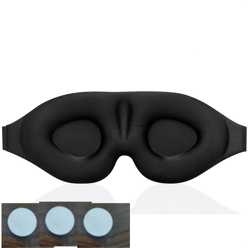 TEMU Sleep Eye Mask, Soft And Breathable, Suitable For Nighttime And Travel