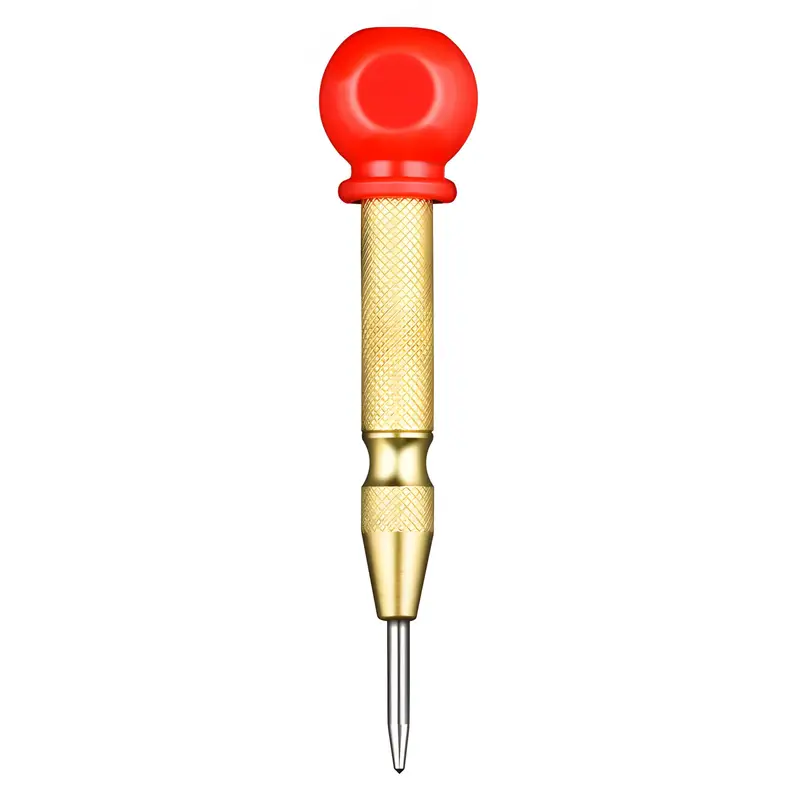 automatic center punch 5 inch heavy duty steel spring center punch with adjustable tension punching tool suitable for metal and plastic ideal for diy enthusiasts center punch is an adjustable center hole puncher super details 7