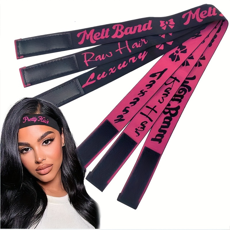 

1pc Or 3pcs Elastic Wide Headband Wig Cap Fixing Headband 3.5cmx62cm Adjustable Elastic Strap Hair Bundling Adhesive Headband 1/3pcs Adjustable Knitted Headband Hair Tie