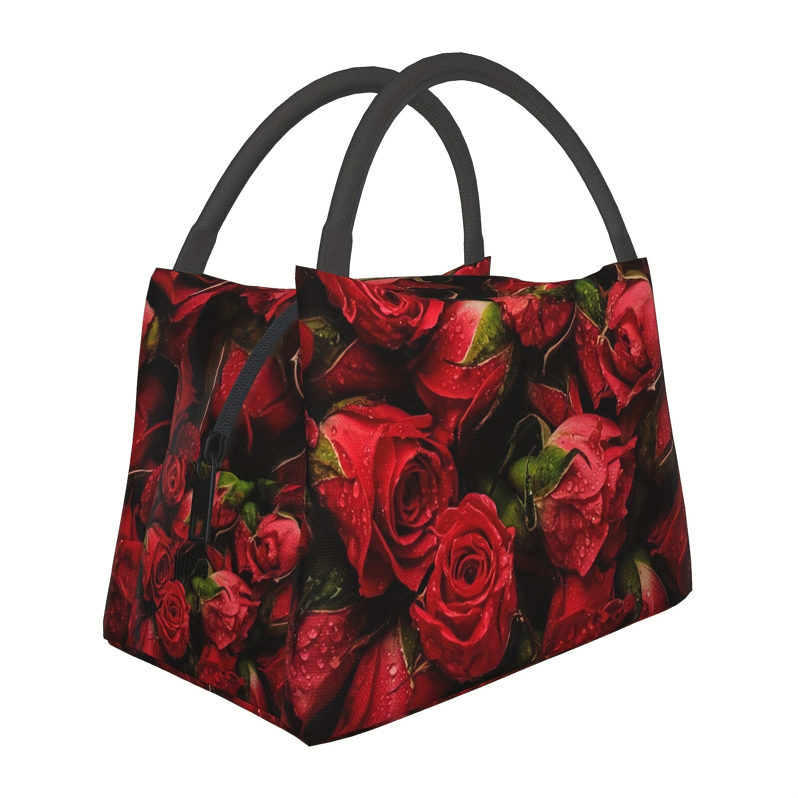 

Insulated Lunch Bag With Vibrant Design - Reusable, Waterproof Polyester Tote With Zipper Closure, Ideal For Travel, Picnics, Office, And Work, Lunch Box