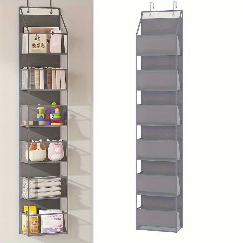 versatile over the door organizer with clear pockets   bedrooms closets bathrooms dorms details 1