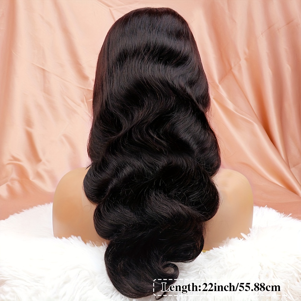 13x4 body wave lace front wig 180 density brazilian - Temu display picture 3