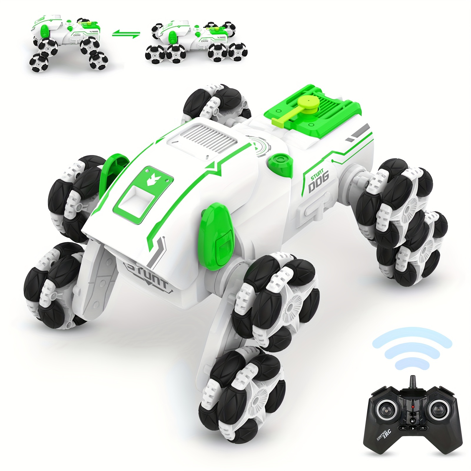 

8wd Rc Car, 2.4ghz , 360° Rc Car And Led Lights, 2 Batteries 60+min, Christmas New For Boys 6+