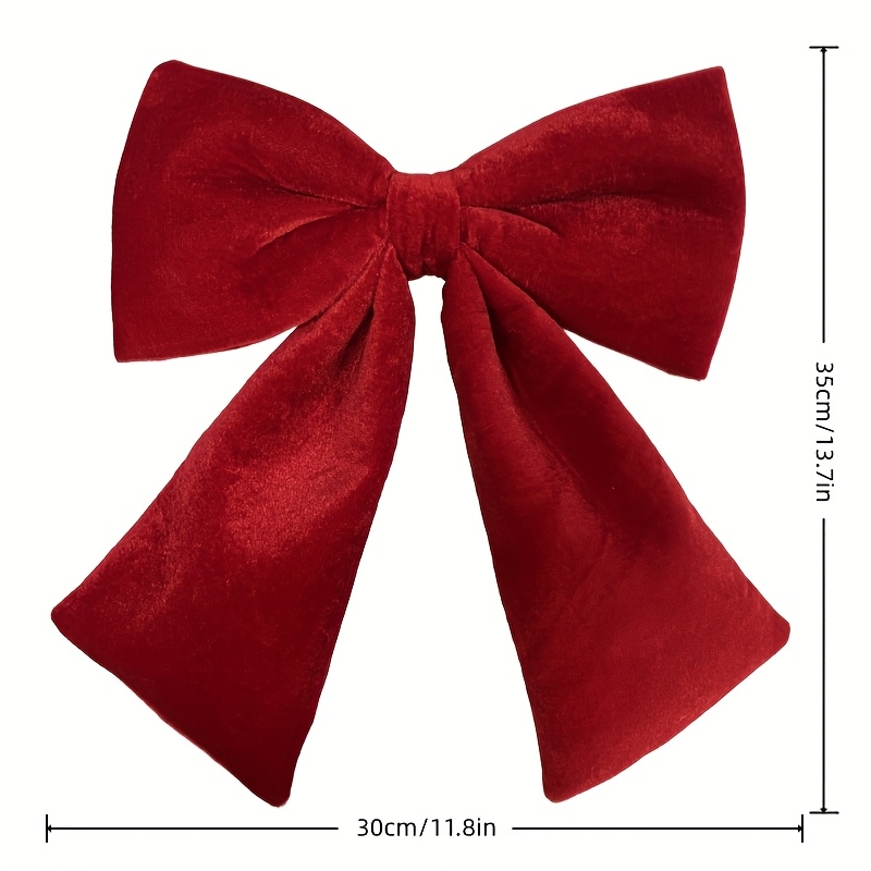 TEMU Beautiful Large Christmas Bow Ornament, Christmas Decoration Bow, Classic Christmas Tree Red Bow