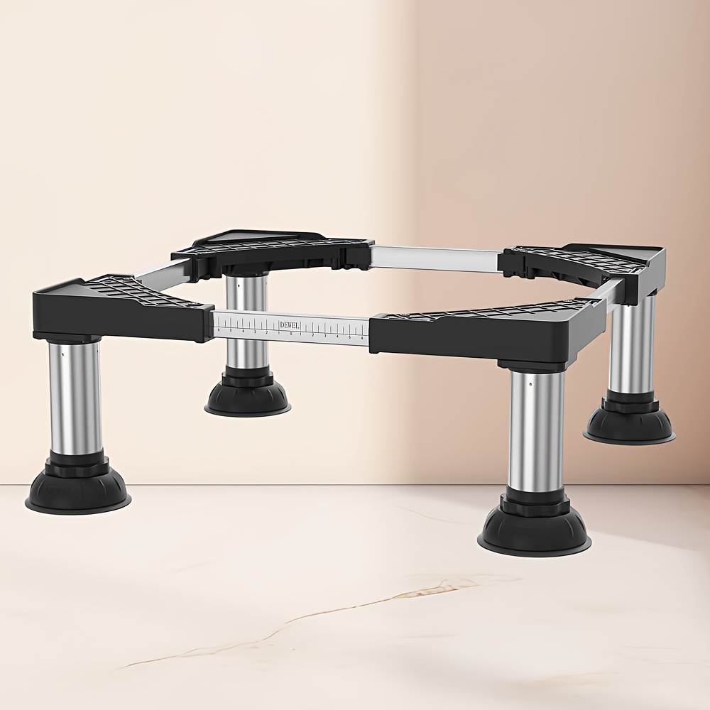 Washing Machine Base Frame, Adjustable Washing Machine Base For Fridge, Dryer And Freezer, 300kg, Adjustable 20-23cm