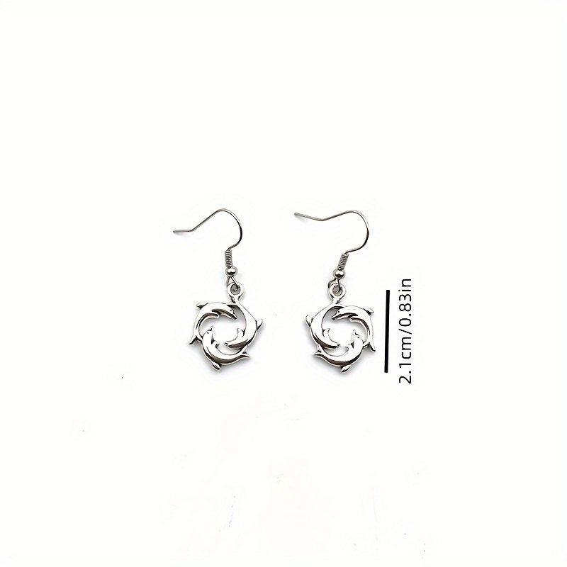 Women's Lovely Dolphin Dangle Earrings — Daily Wear