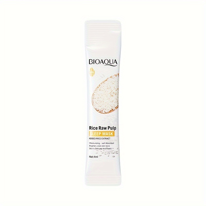 Image of Rice Sleeping Mask For Hydration And Moisture, And Nourishes Facial Skin, Needed, Easy To Apply, Suitable For Women's Skincare, Freeze Mask, Travel-friendly Packaging.