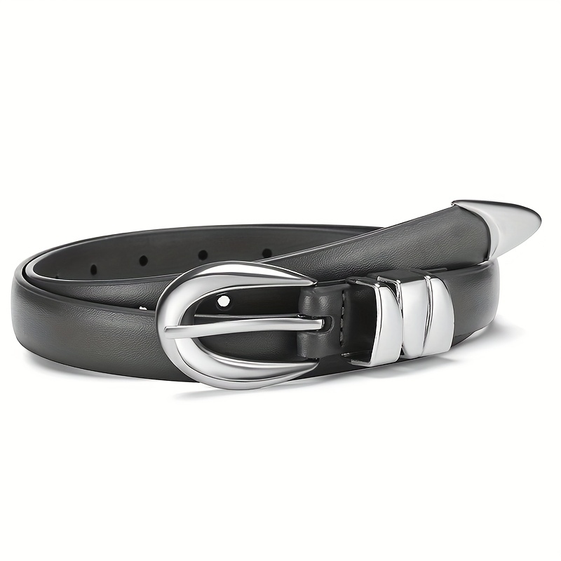 TEMU Cinturón Unisex, Hebilla de Aleación, Estilo Metálico Moderno - con Ropa , para Todas