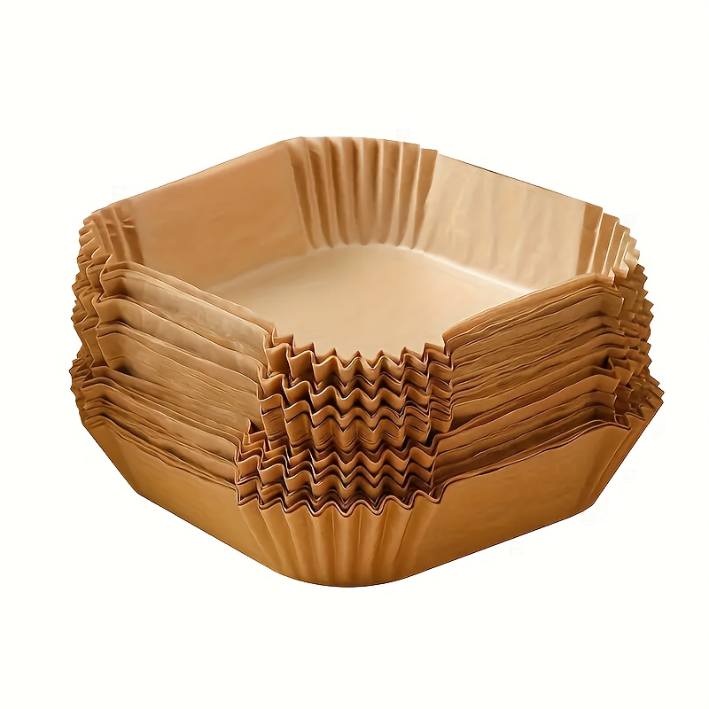 100 air fryer liners non stick oil resistant high quality non stick air fryer liners no leakage paper trays suitable for healthy cooking and baking father gift details 5